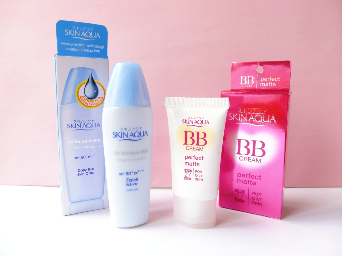 Skin Aqua Review: UV Moisture Milk and BB Cream Perfect Matte